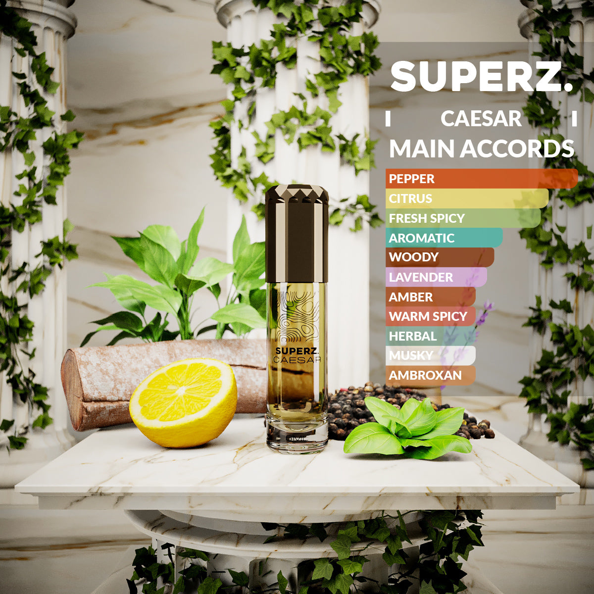 Caesar - 6 ml Ulei de parfum 100% exclusiv - Bărbați