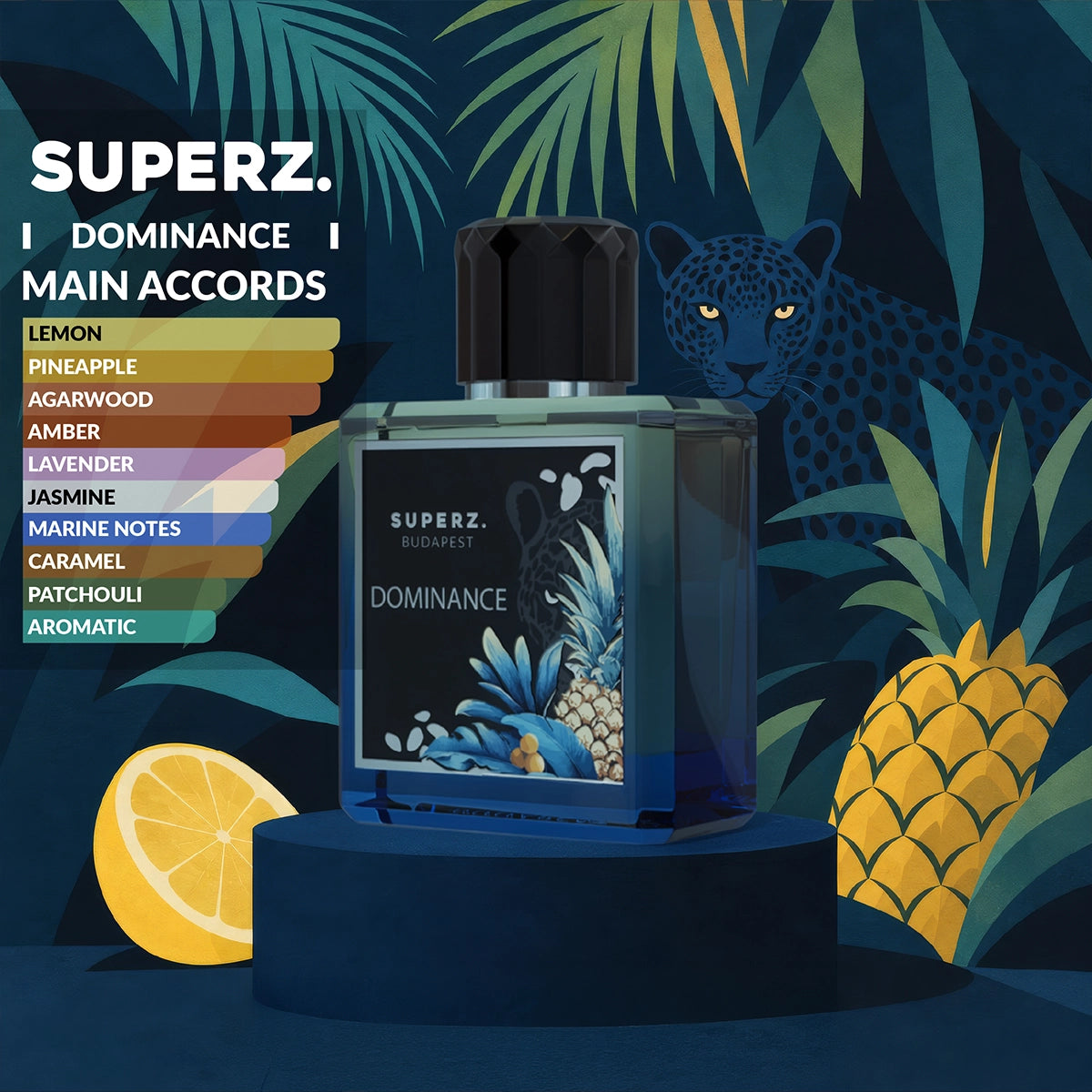 Perfume まとめ売り ① Dominance - 50 ml Extrait De Parfum - Man - New box design