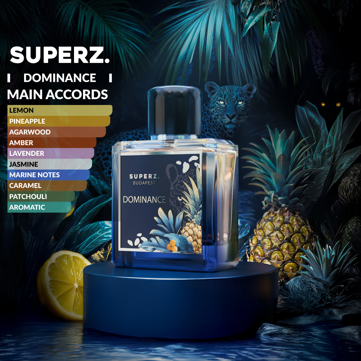 Eau de Parfum ギフトボックス付き Dominance - 50 ml Extrait De Parfum - Man - with new box design