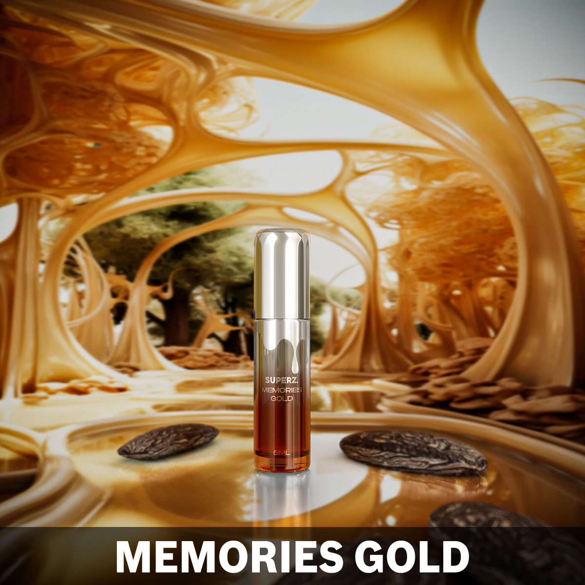 Memories Gold - 6 ml Exclusive 100% Perfume oil - Unisex – Superz