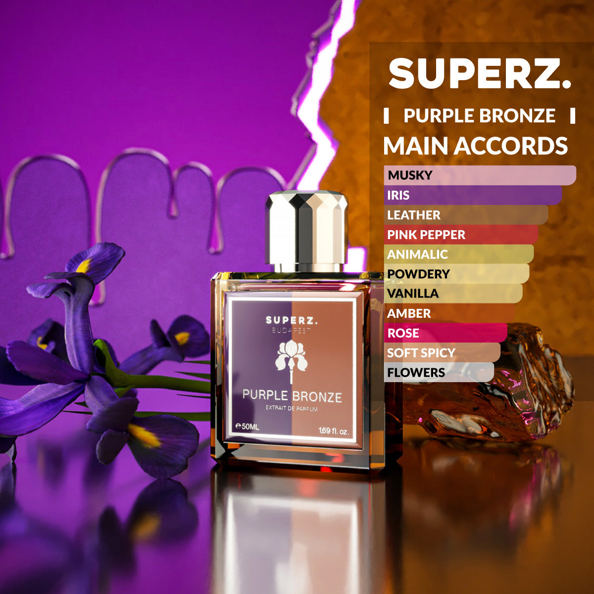 Purple Bronze - 50 ml Extrait De Parfum - Unisexe