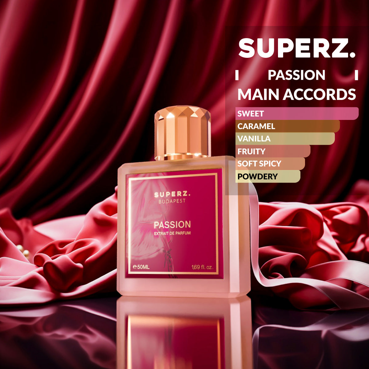 Eau de Parfum ギフトボックス付き Passion - 50 ml Extrait De Parfum - Woman - with new box design