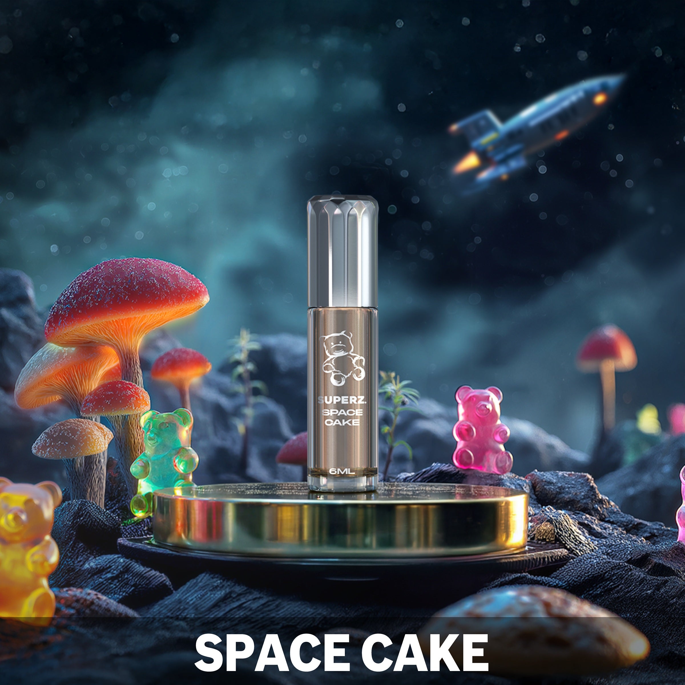 space cake disposable vape - 6 ml Exclusive 100% Perfume oil - Unisex Flavor 1:Cherry Lemon Ice 