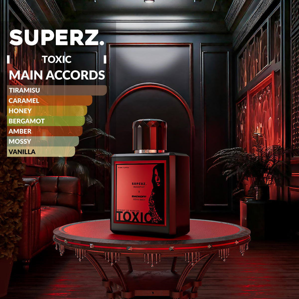 SUPERZ. x BACKOFF by Tóth Andi - Toxic - 50 ml Extrait de Parfum