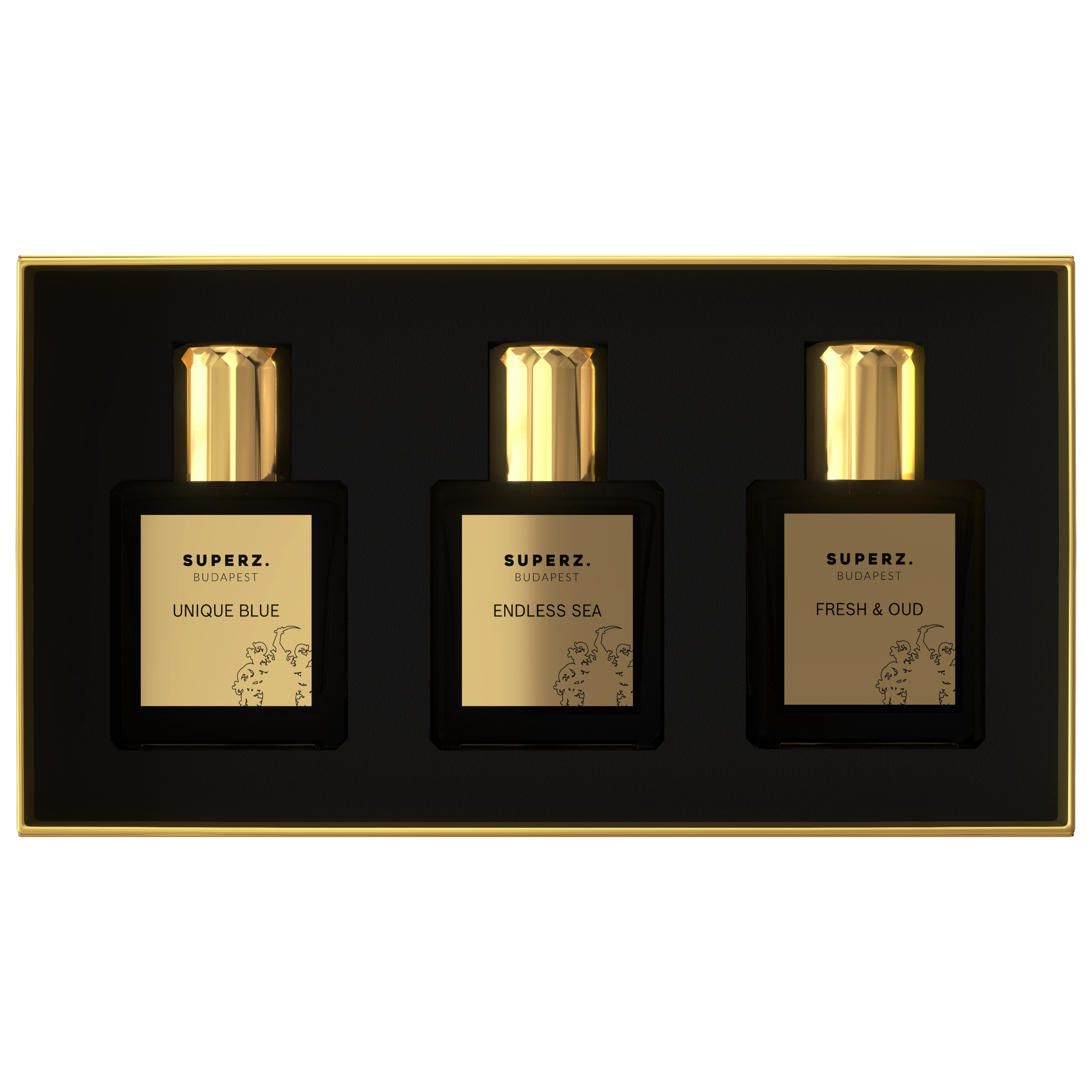 3x10 ml - Best of Fresh - Unique Blue & Endless Sea & Fresh & Oud