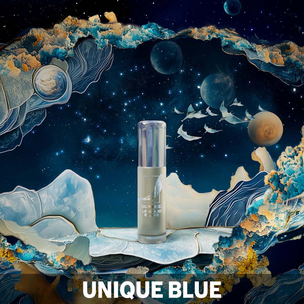 Something Blue Eau de Parfum 限定版 Unique Blue - 6 ml Exclusive 100% Perfume oil - Unisex – Superz