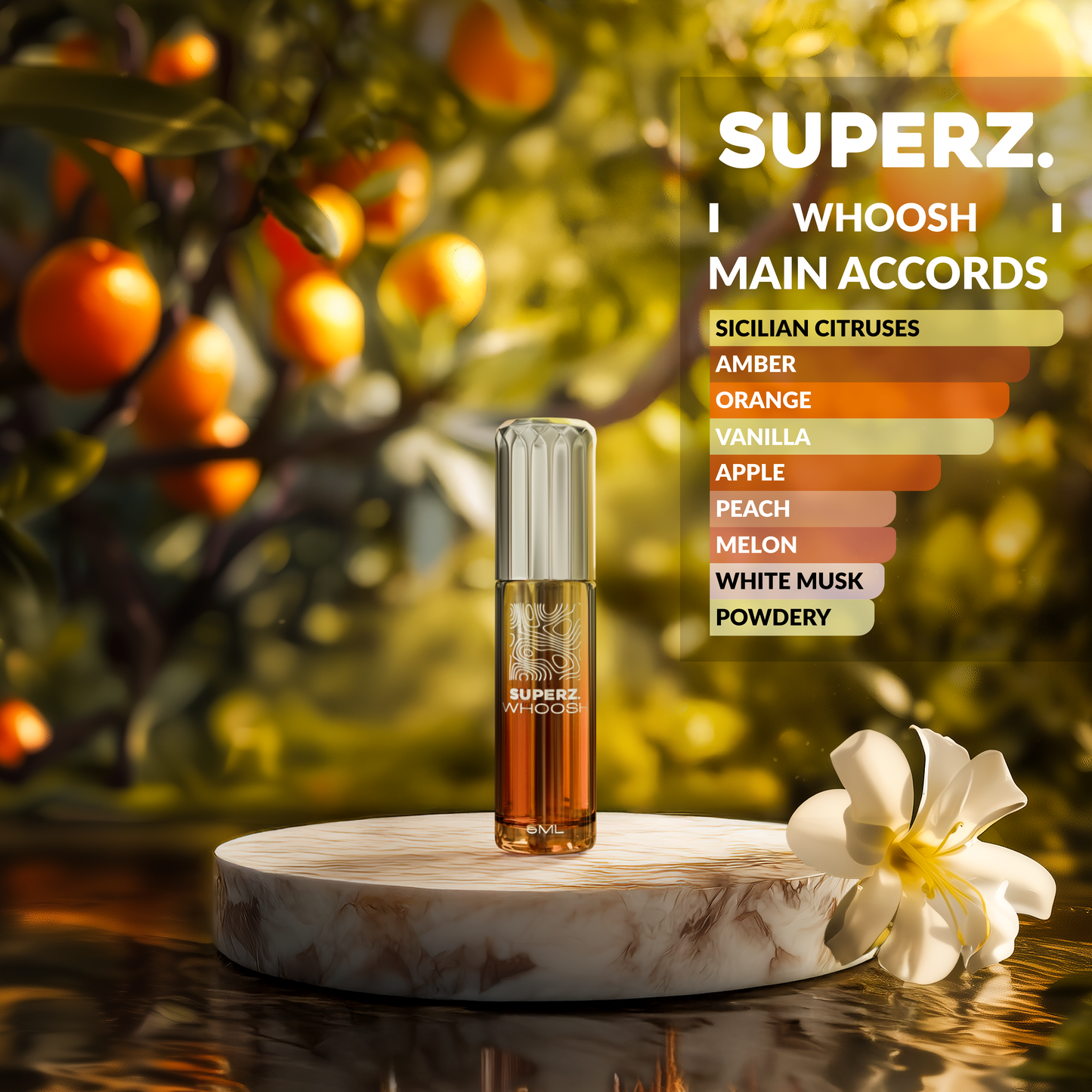 Whoosh - 6 ml Ulei de parfum exclusiv 100% - Unisex