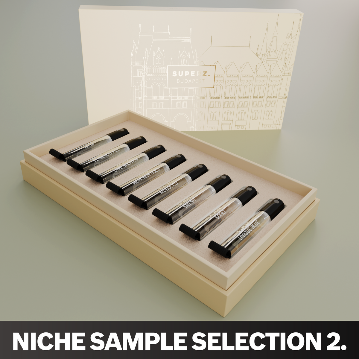 NICHE SAMPLE SELECTION 2. - 8x2 ml - Extrait de Parfum - Unisex - IN GIFT BOX