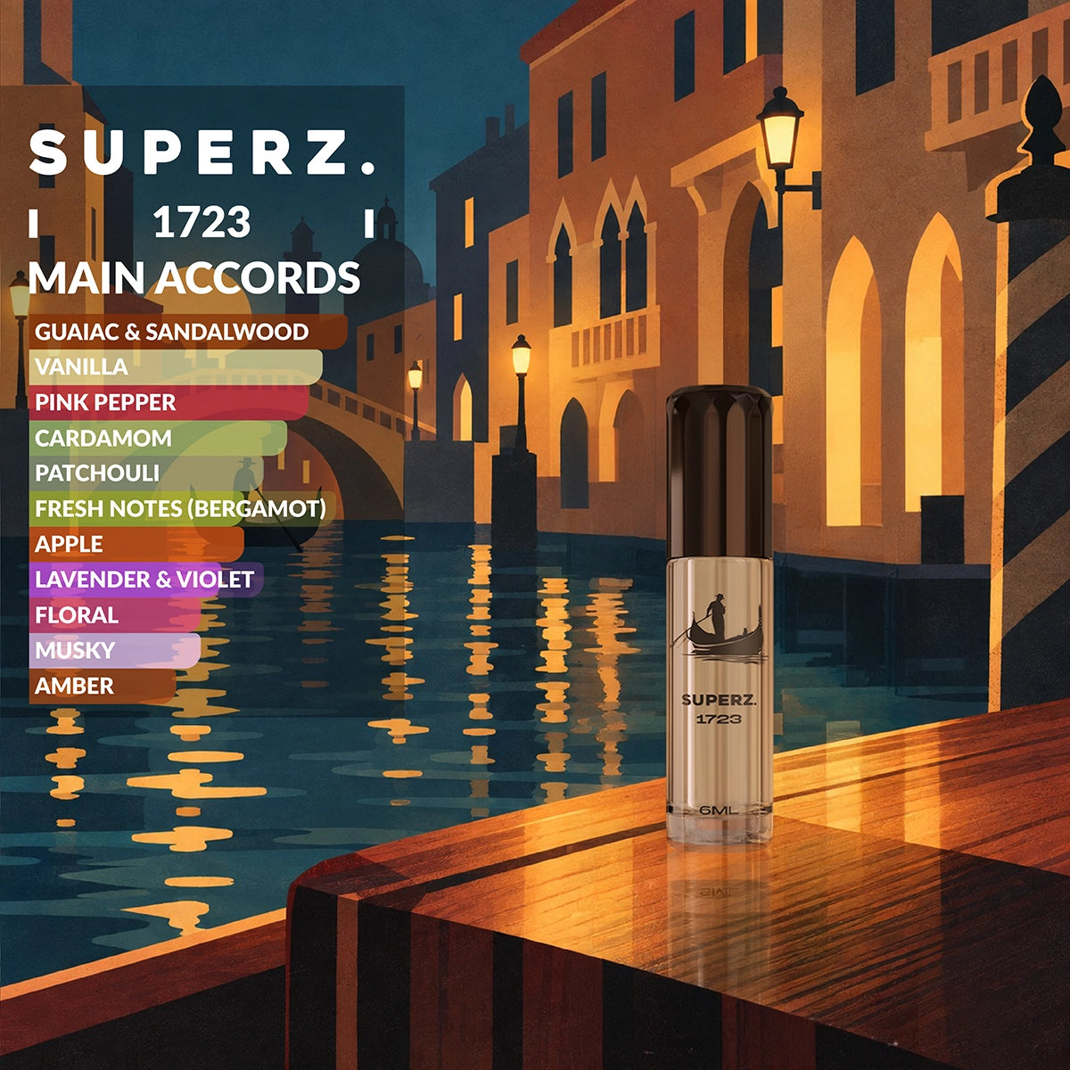 1723 - 6 ml Exkluzívny 100% parfumový olej - Pre mužov