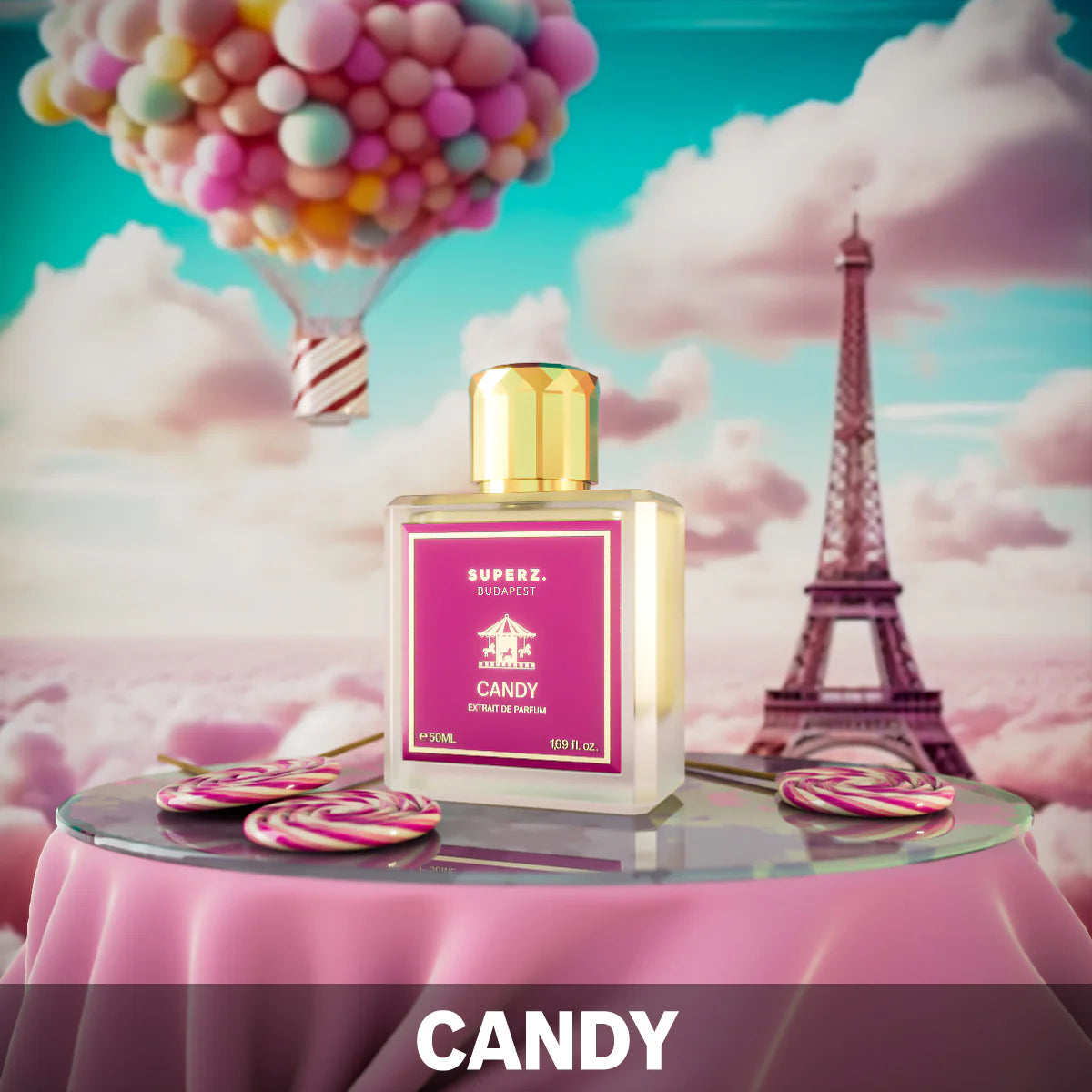 Perfume candy top