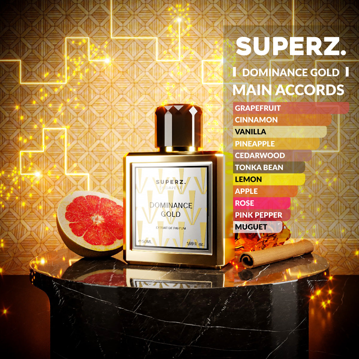 Dominance Gold - 50 ml Extrait de Parfume - Herren