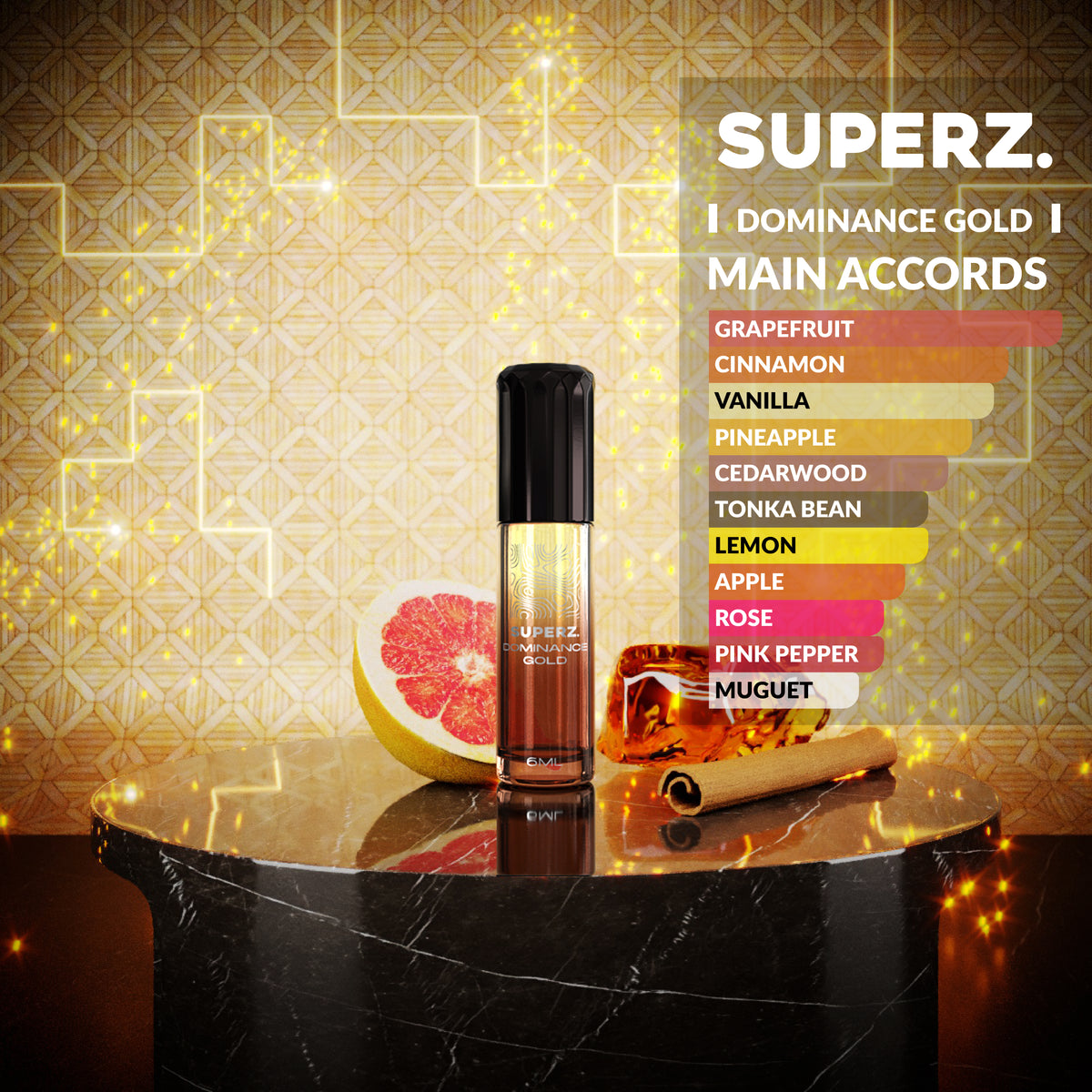 Dominance Gold - 6 ml Exclusive 100% Perfume oil - Man