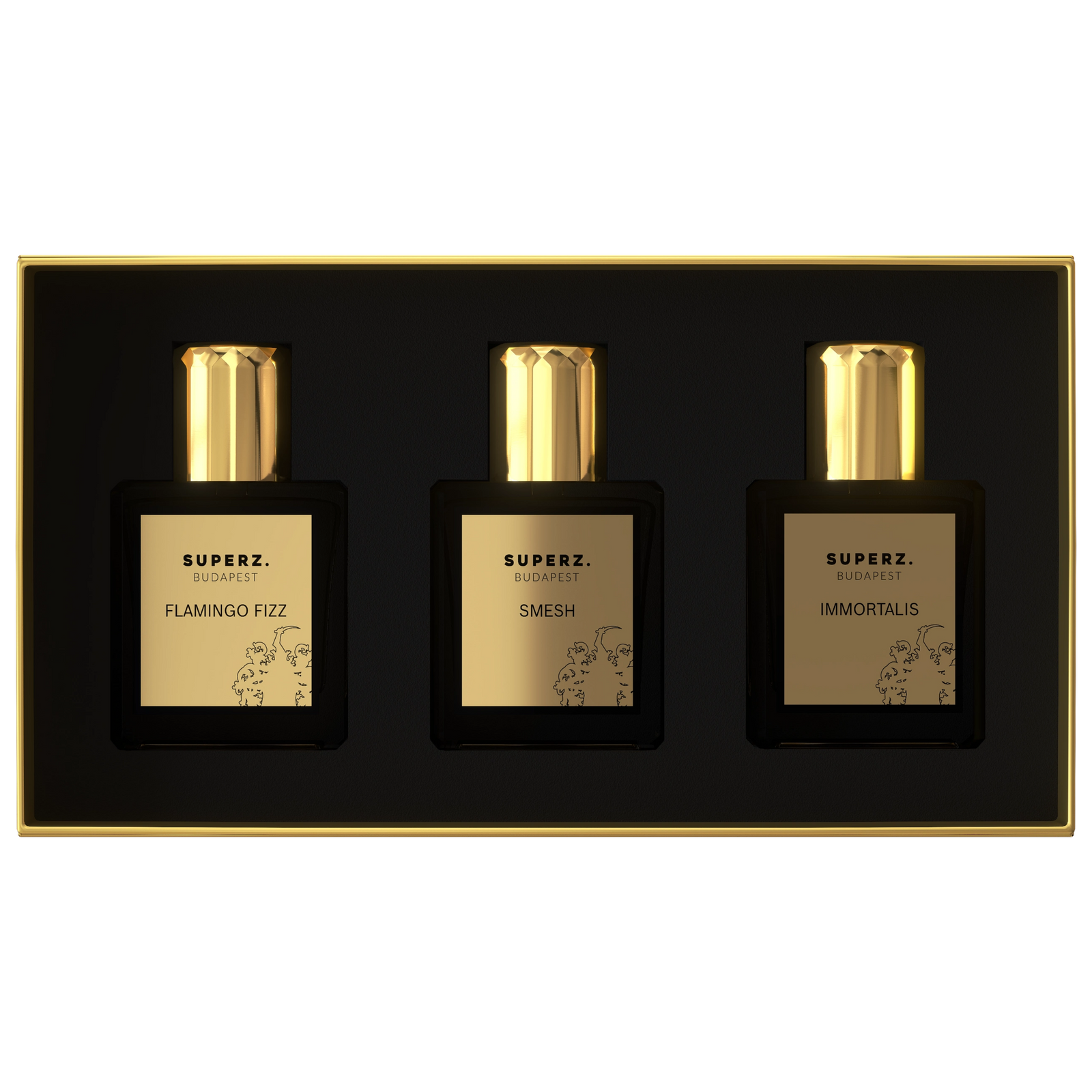 3x10 ml - Bestsellers of Italy - Flamingo Fizz & Smesh & Immortalis - Unisex
