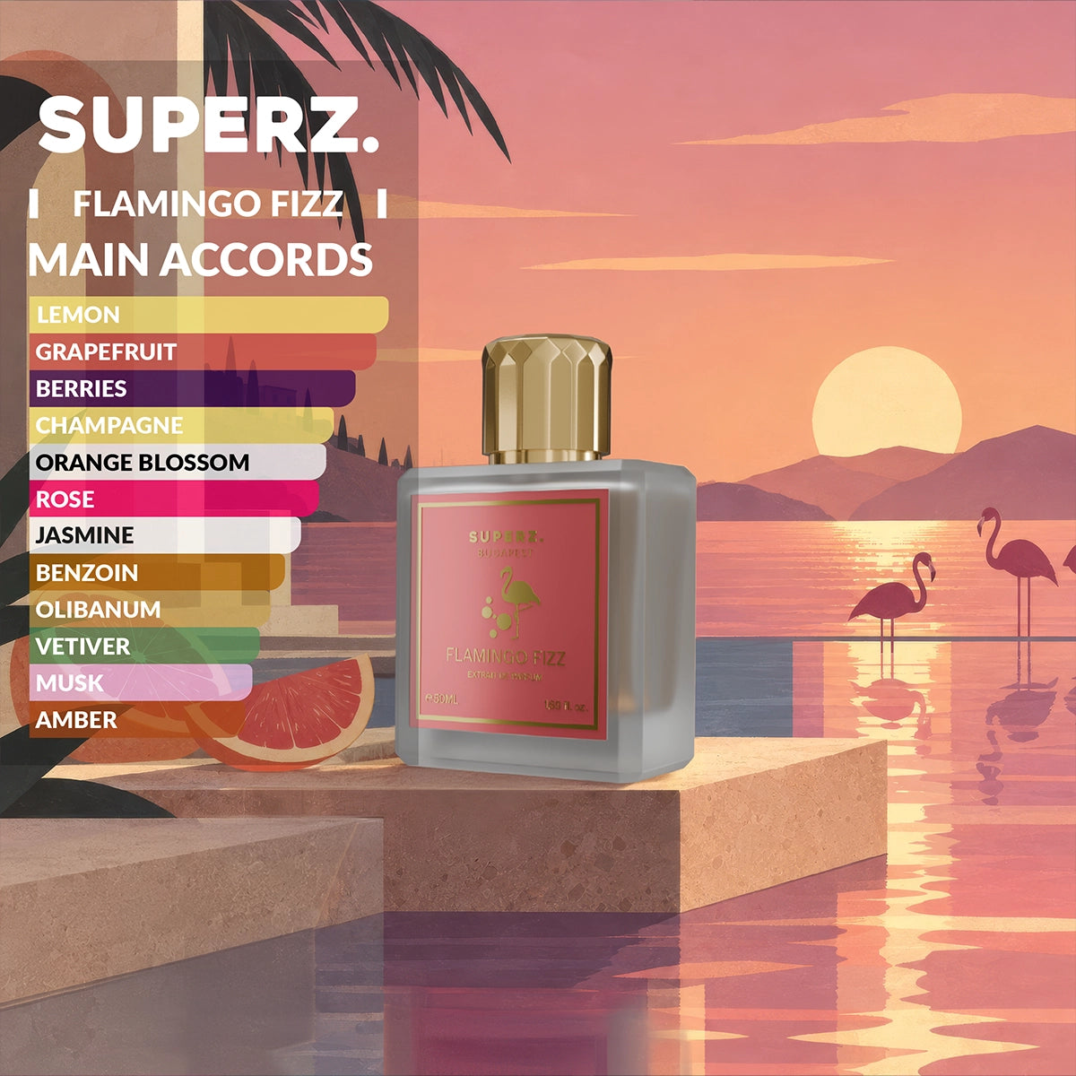 Flamingo Fizz - 50 ml Extrait De Parfum - Unisex