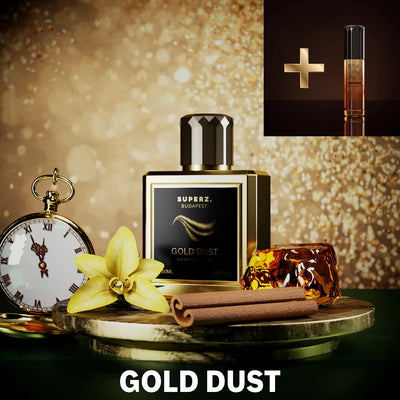 Gold Dust 1+1 Sale - 50 ml Extrait De Parfum - Man +Gift: Gold Dust - 6 ml Perfume oil