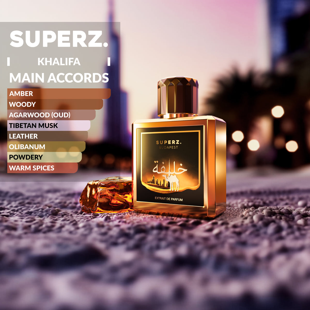 Khalifa - 50 ml Extrait De Parfum - Man - New box design