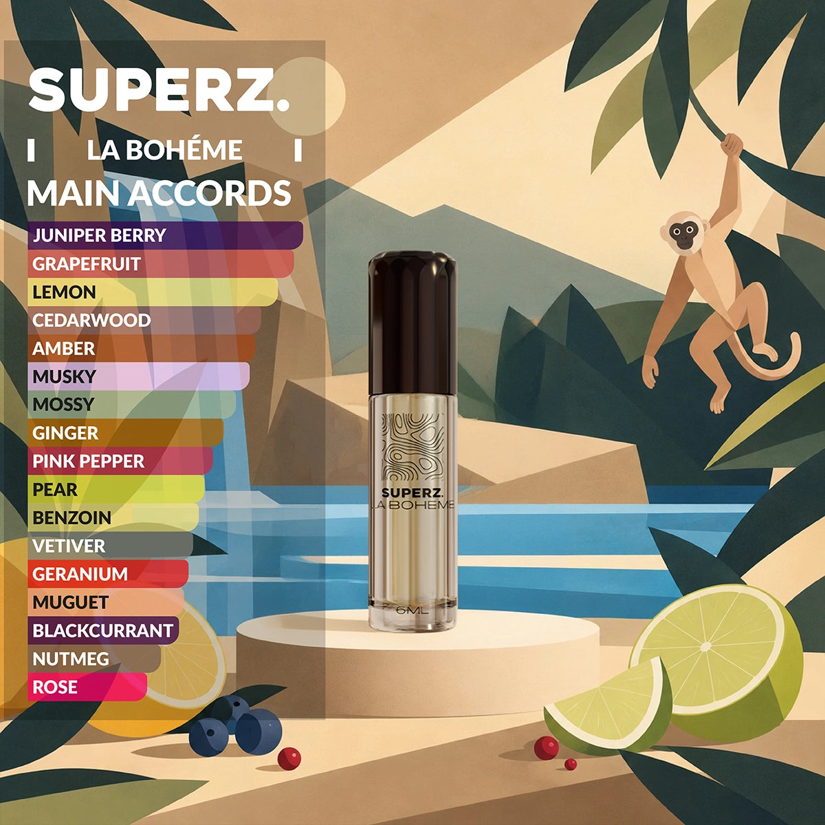 La Bohéme - 6 ml exklusives 100% Parfümöl - Herren
