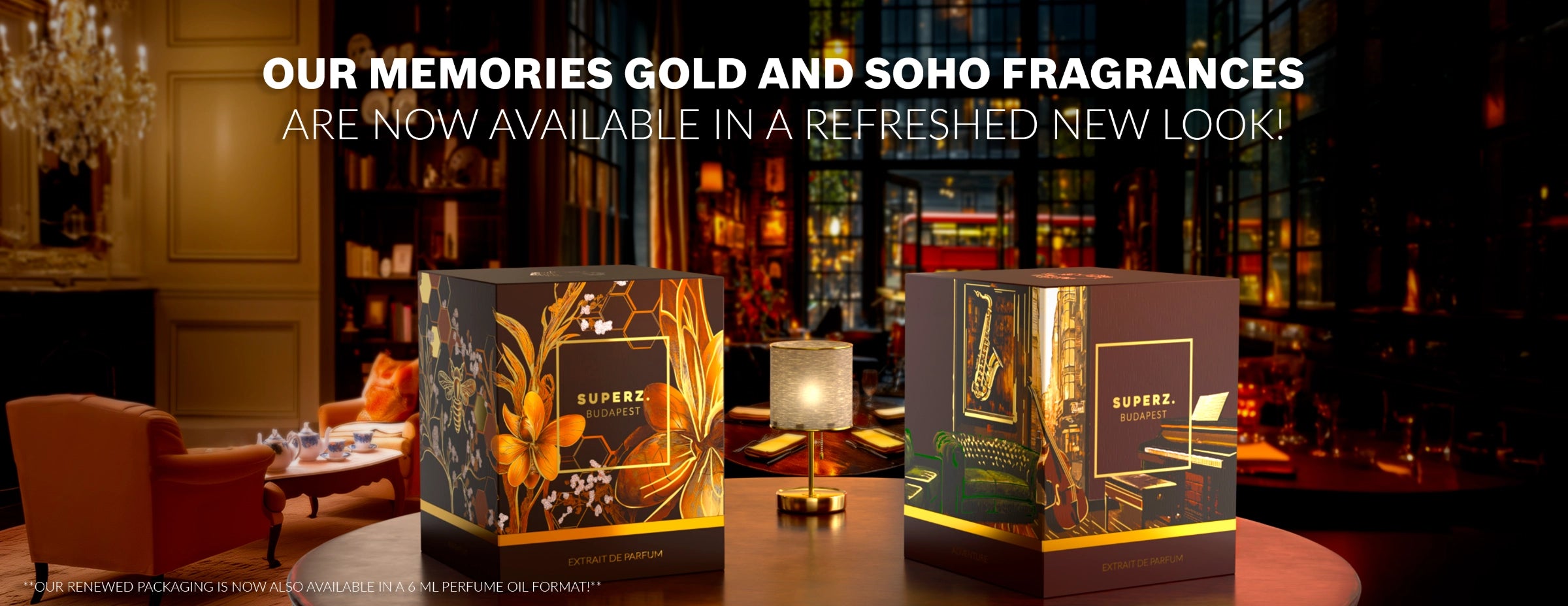 Our Memories Gold and Soho fragrances are now avaliable in a refreshed new look!
