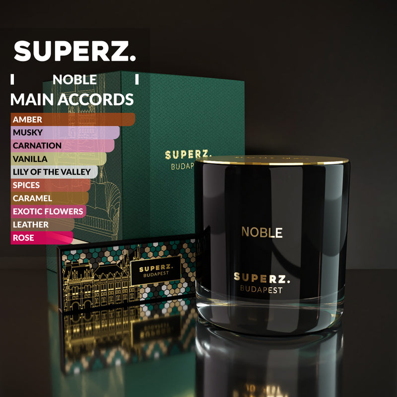 Discover the elegant, mystical world of the NOBLE scented candle!