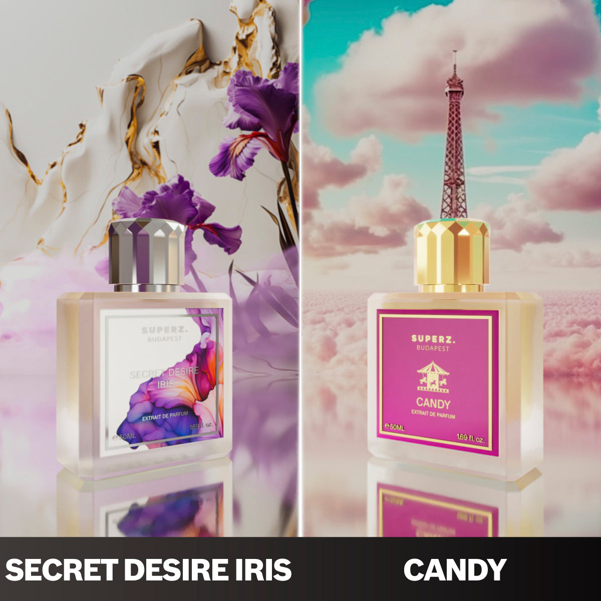 Secret Desire Iris + Candy 2x50 ml Unisex/Woman