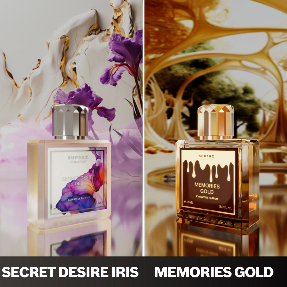 Secret Desire Iris + Memories Gold - 2x50 ml - Unisex