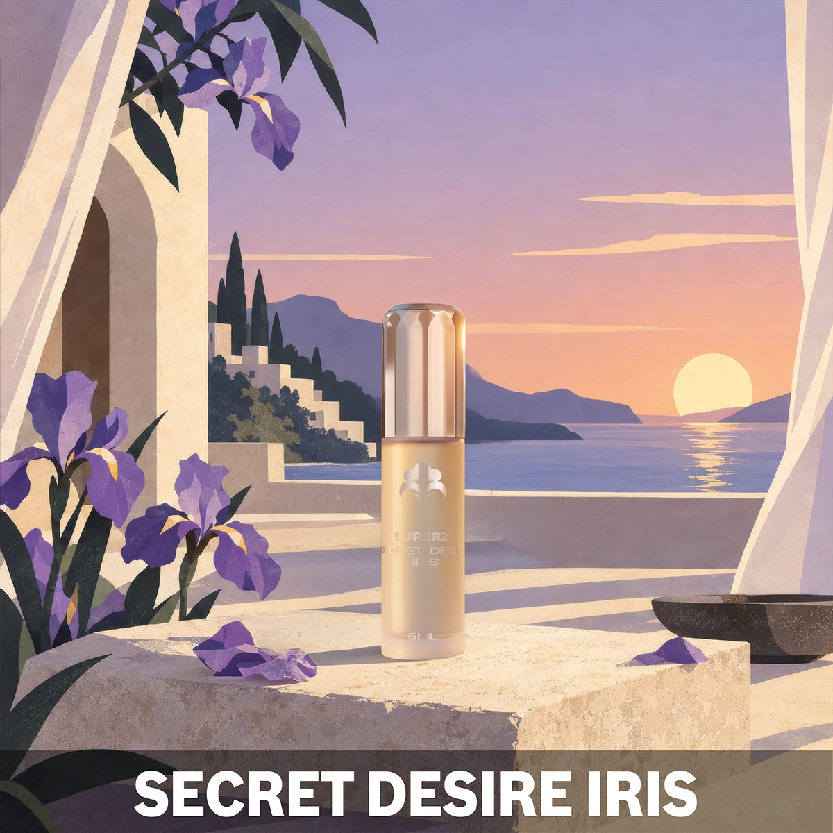 Secret Desire Iris - 6 ml Exclusive 100% Perfume oil - Unisex