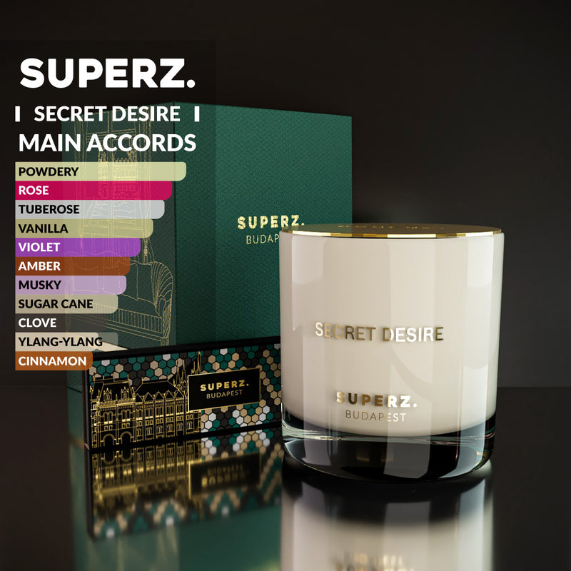 Discover the refined world of the SECRET DESIRE scented candle!