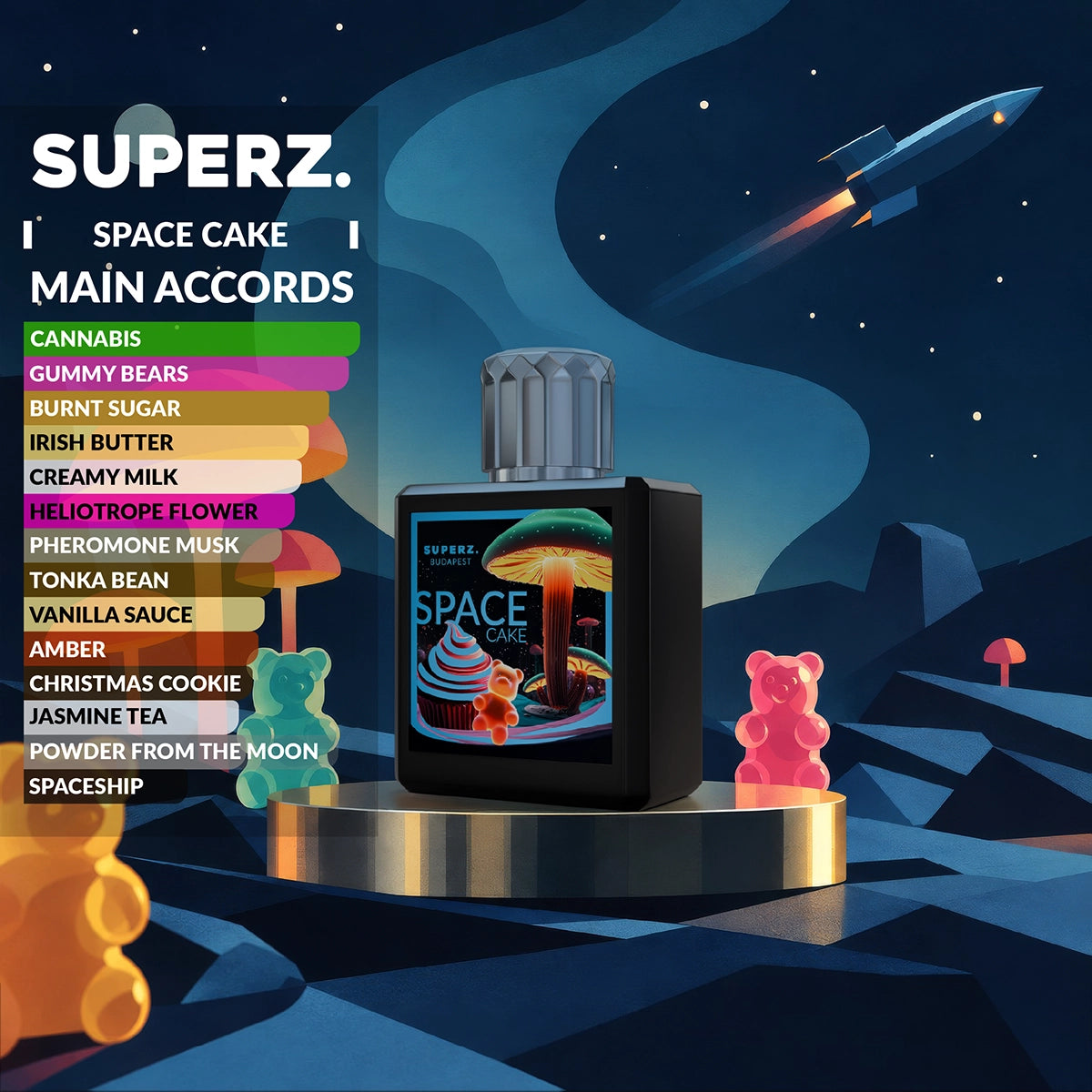 Space Cake - 50 ml Extrait De Parfum - Unisex - Celestial Collection 03
