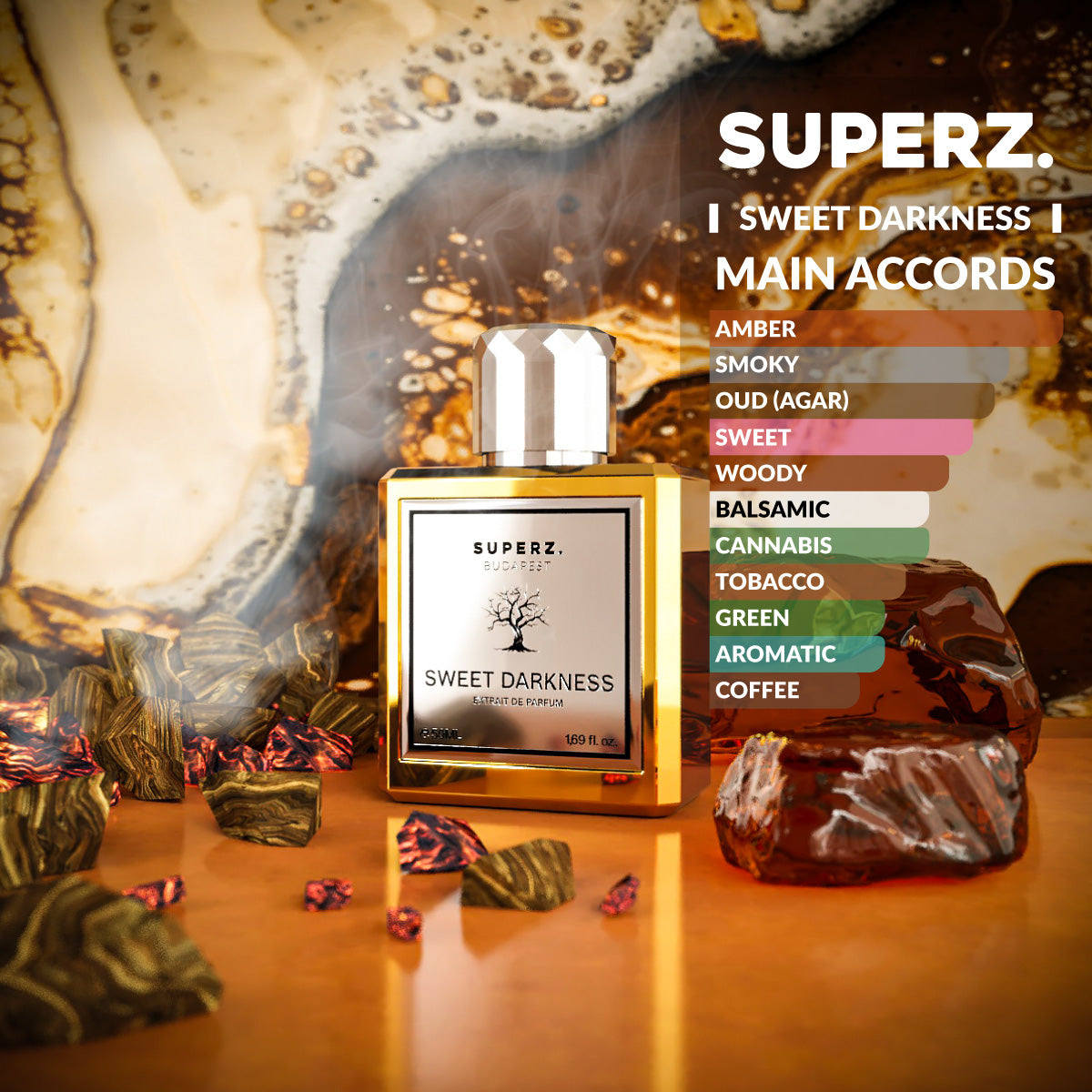 Sweet Darkness - 50 ml Extrait De Parfum - Unisex – Superz. WorldWide