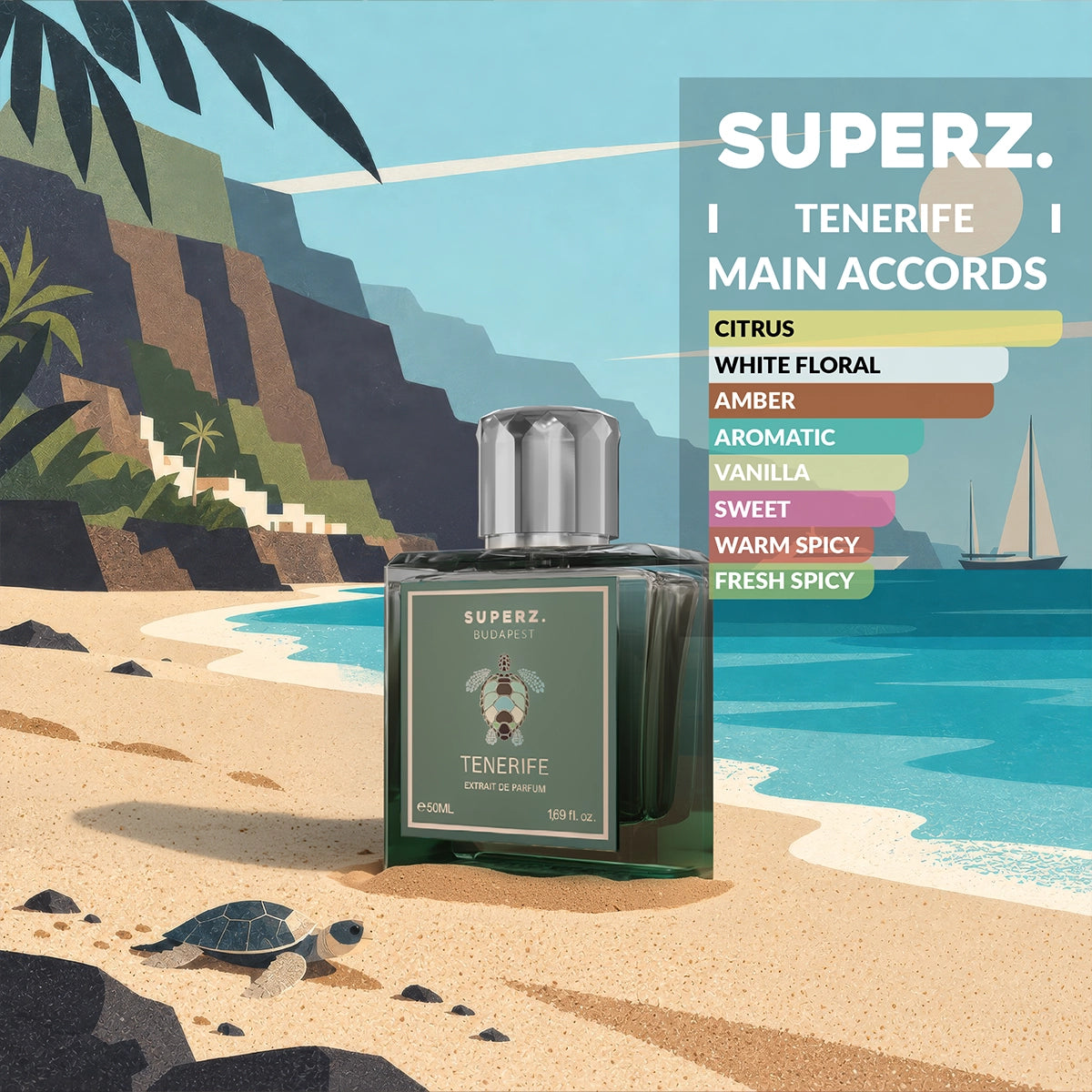 Tenerife - 50 ml Extrait De Parfum - Unisex - New box design