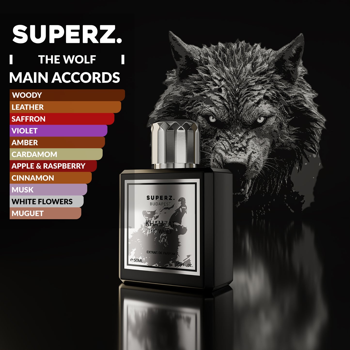 Khamzat-The Wolf - 50 ml Extrait De Parfum - Unisex