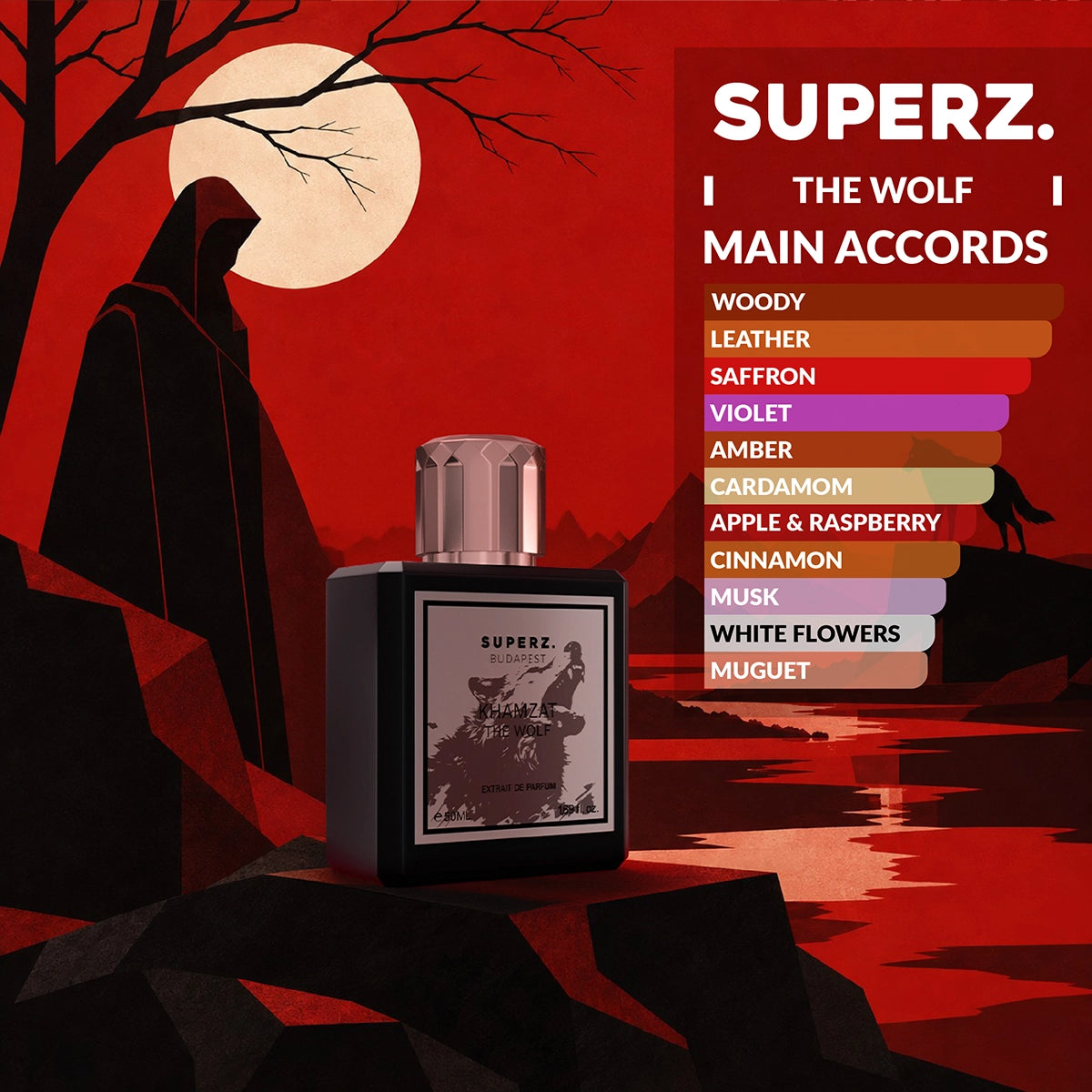 Khamzat-The Wolf - 50 ml Extrait De Parfum - Unisex