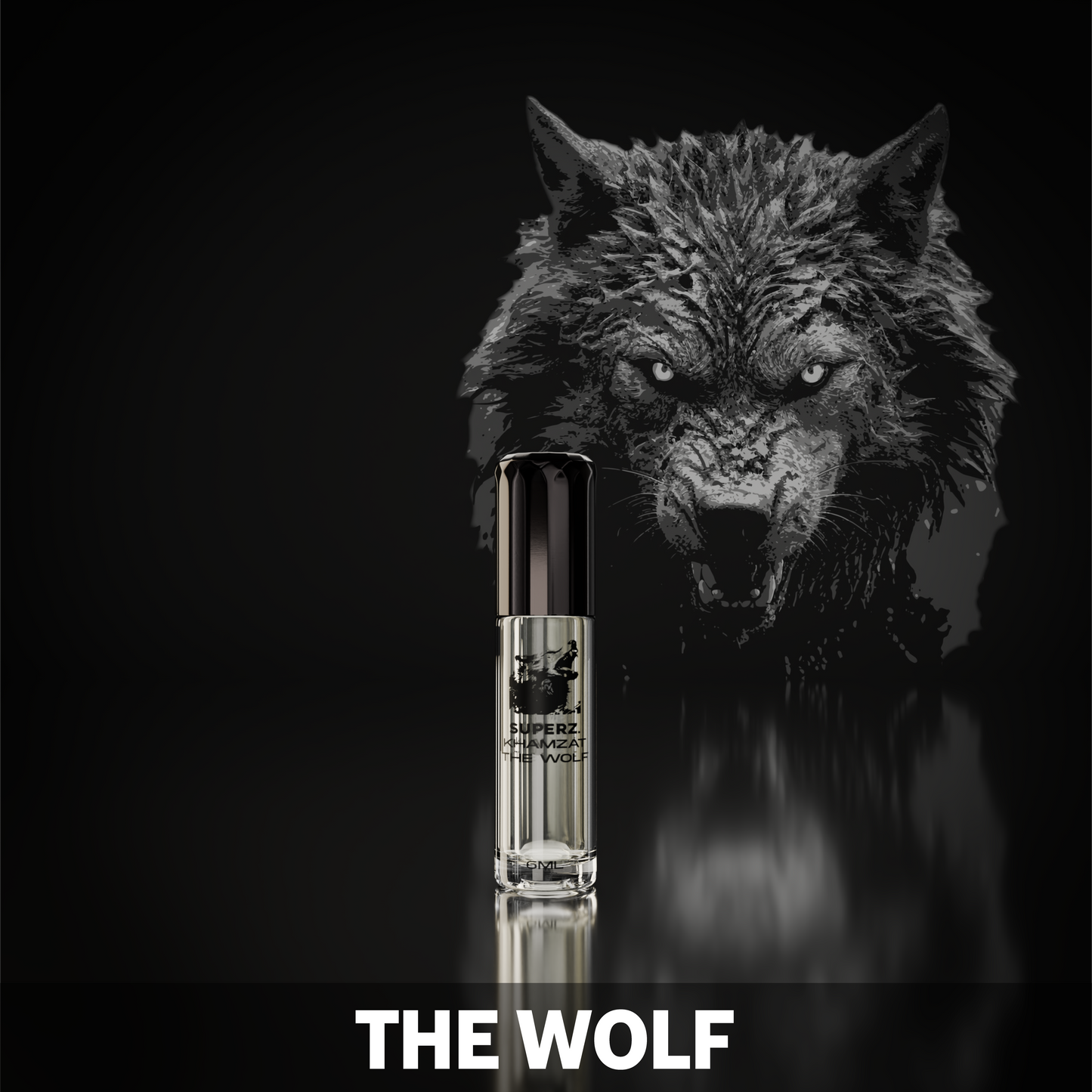 Khamzat-The Wolf- Huile de parfum exclusive 100 % 6 ml - Unisexe