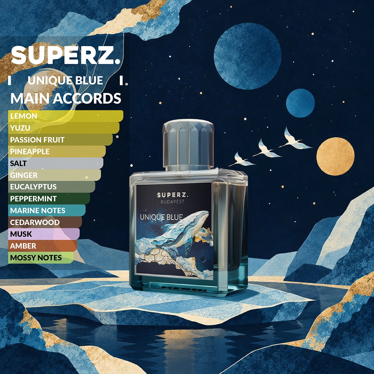 Unique Blue - 50 ml Extrait De Parfum - Unisex - Celestial Collection 01